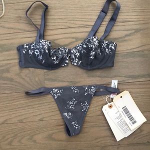 Balconet bra and gstring panty set